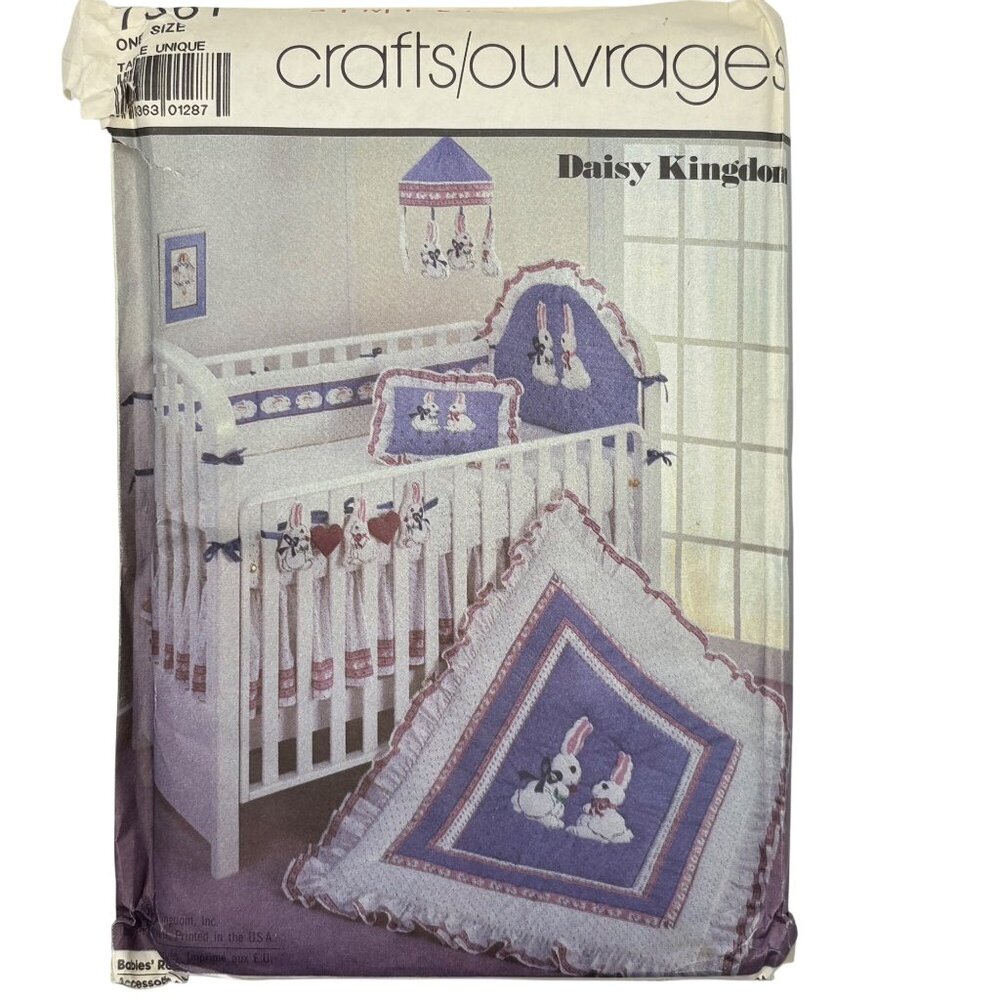 Simplicity Daisy Kingdom Sewing Pattern Nursery Set New Uncut 7361